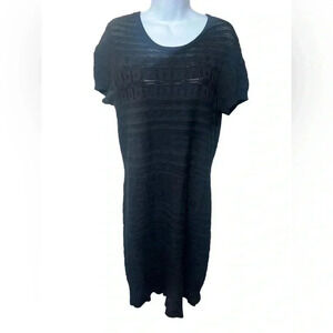 Banana Republic Womens Knit Black Dress Size Medium